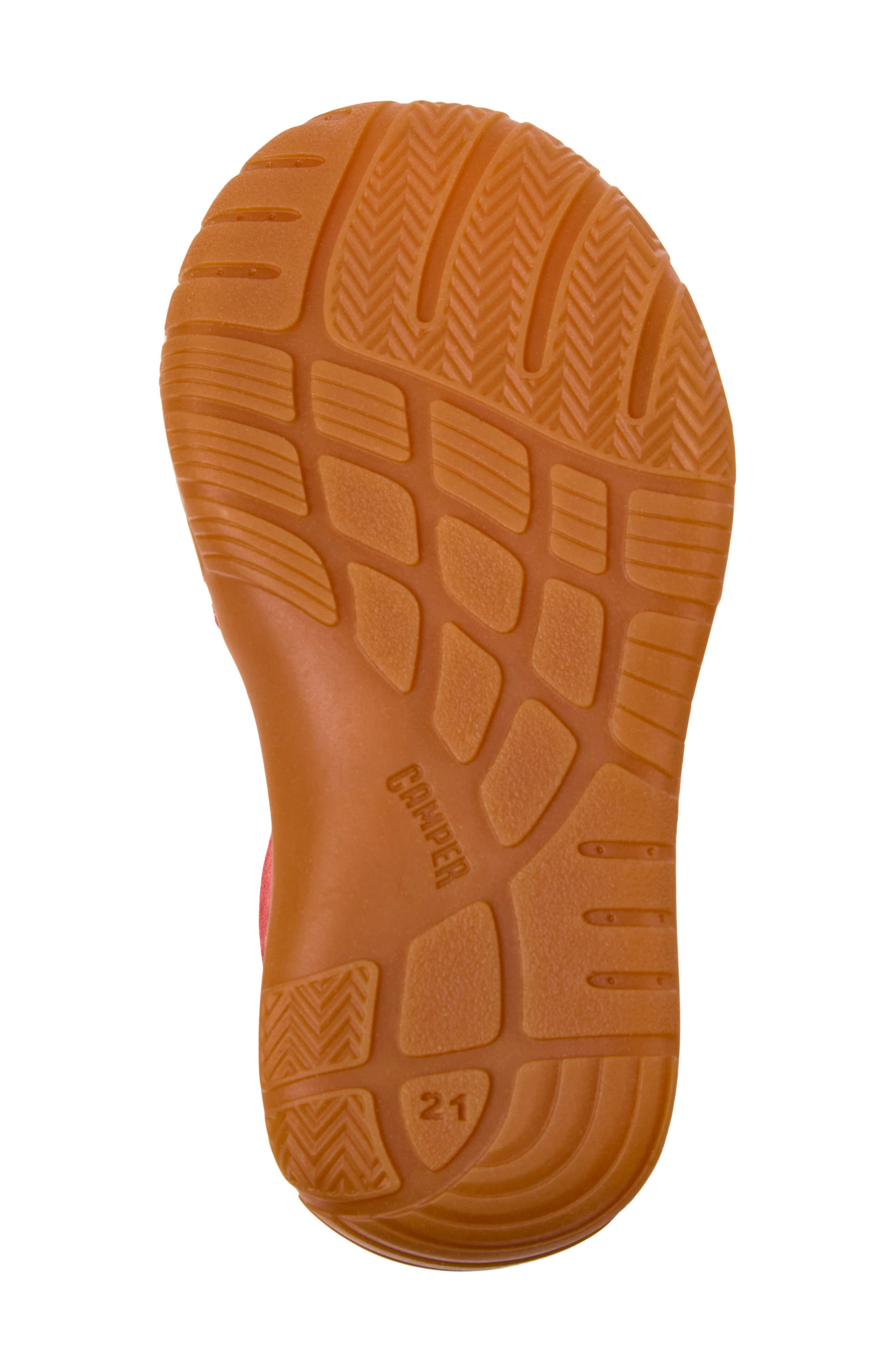 Camper Kids' Peu Path Sneaker, Alternate, color, Medium Red