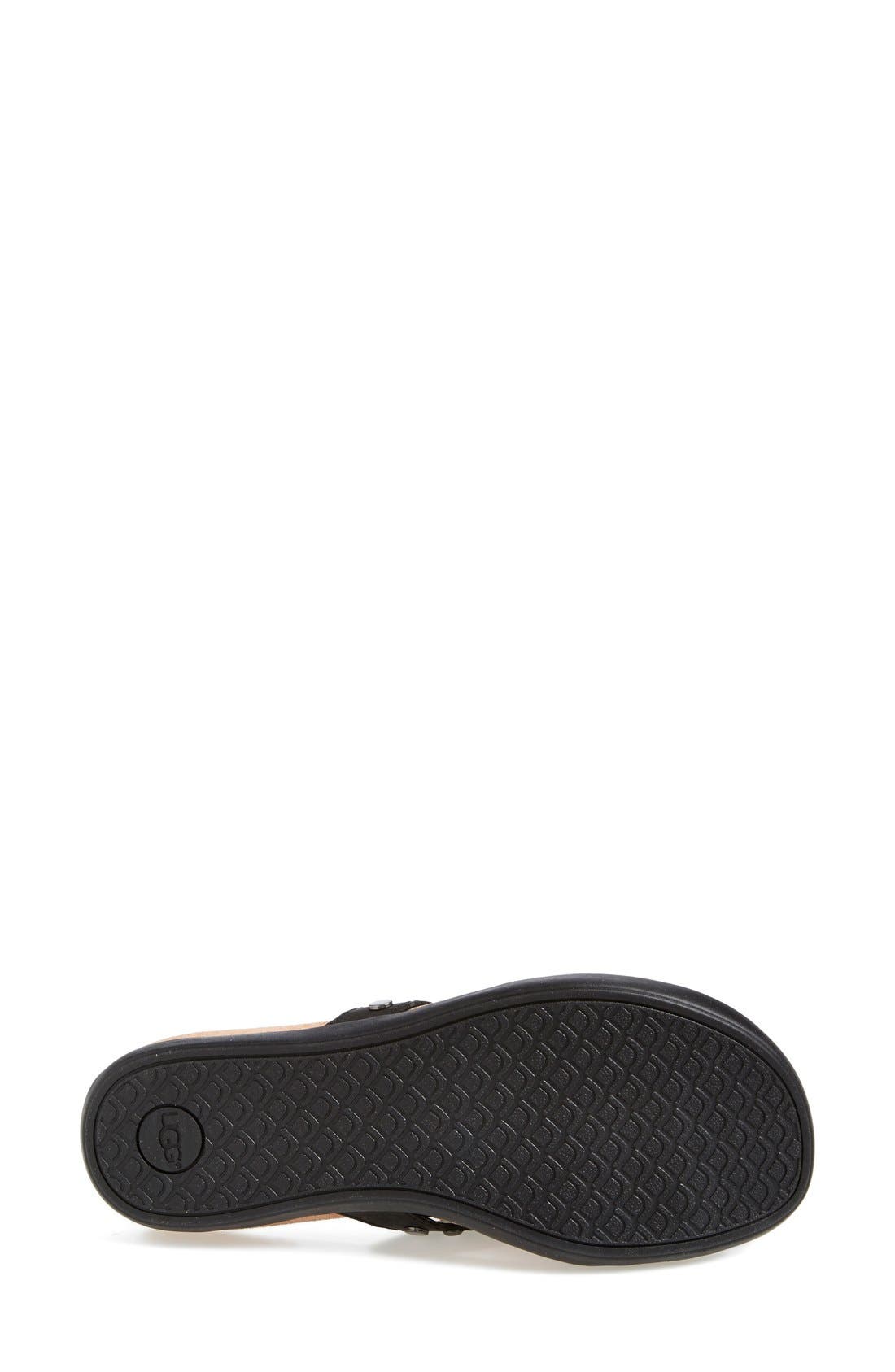 Australia 'Lyndi' Flip Flop, Alternate, color, BLACK