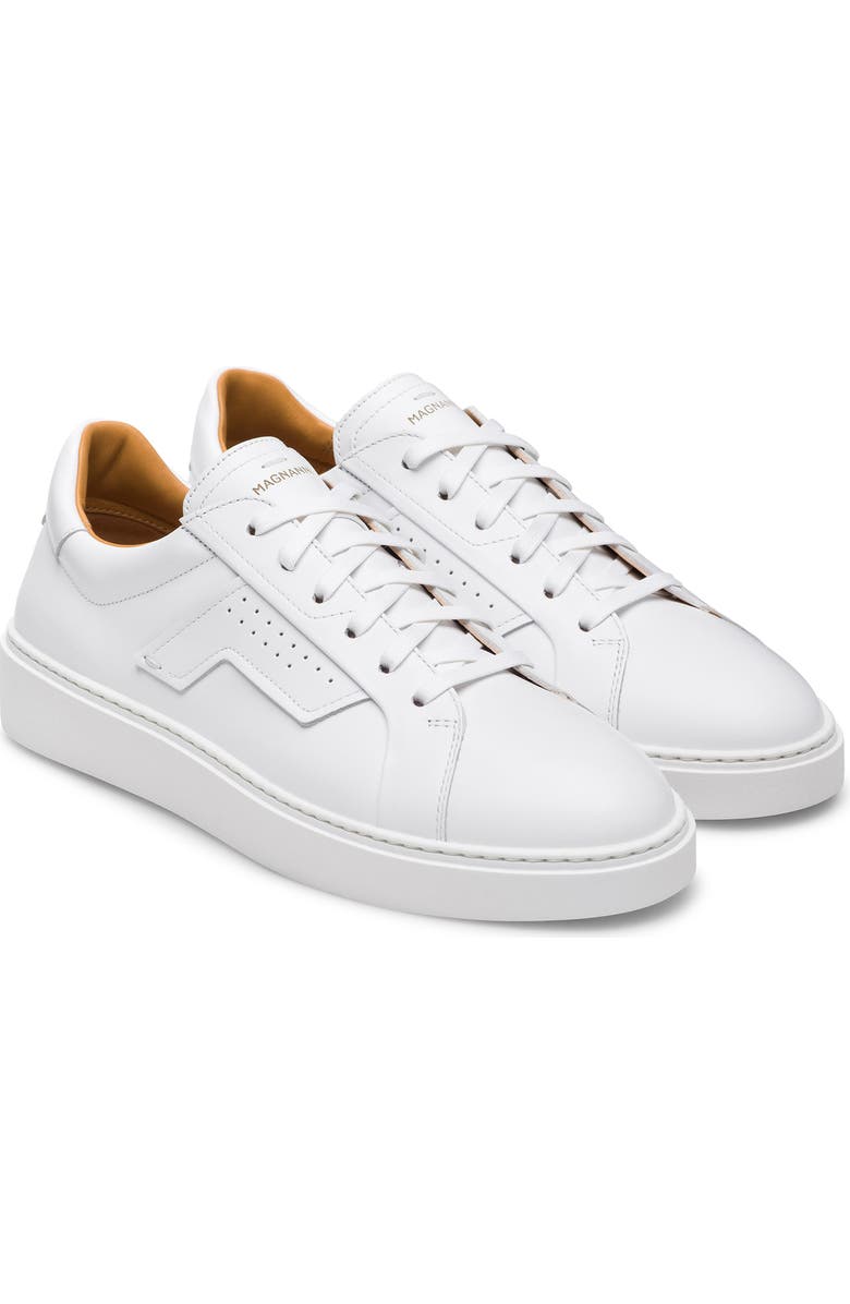 Magnanni Phoenix Water Resistant Sneaker, Main, color, White