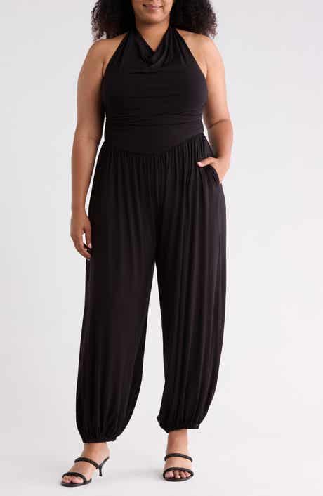 Cowl Neck Halter Jumpsuit