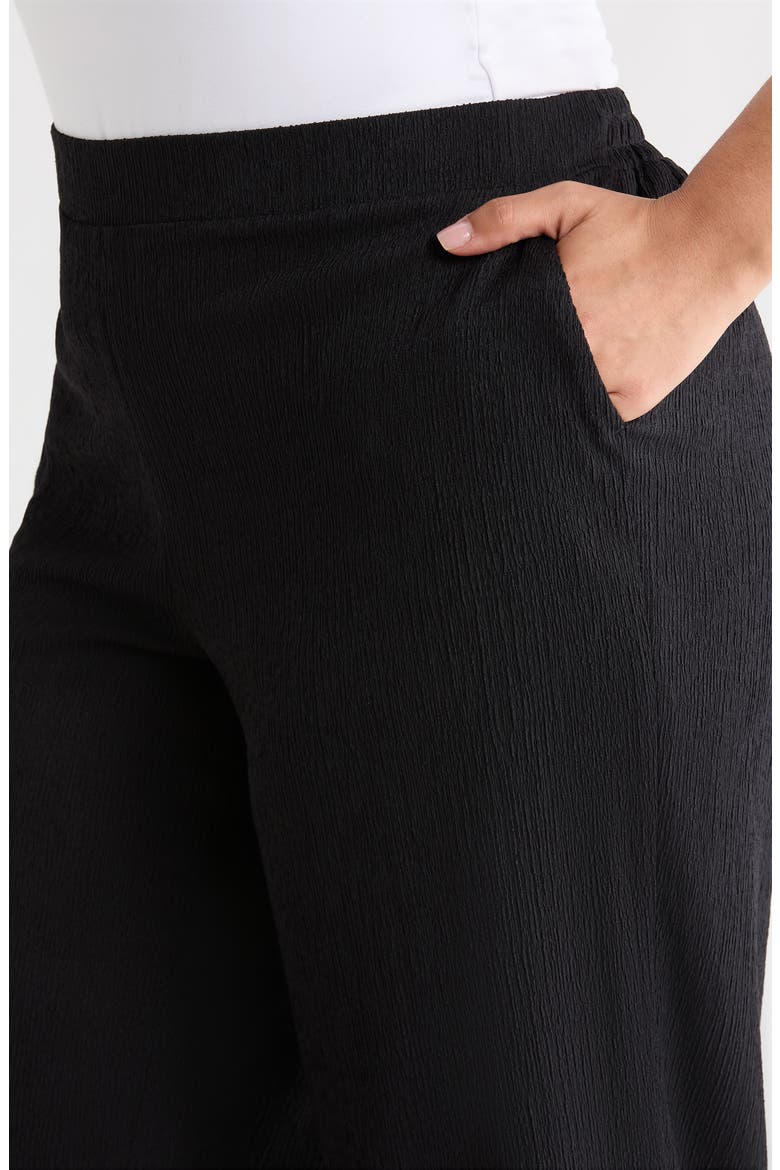 Crop Pull-On Pants, Alternate, color, ANNE BLACK