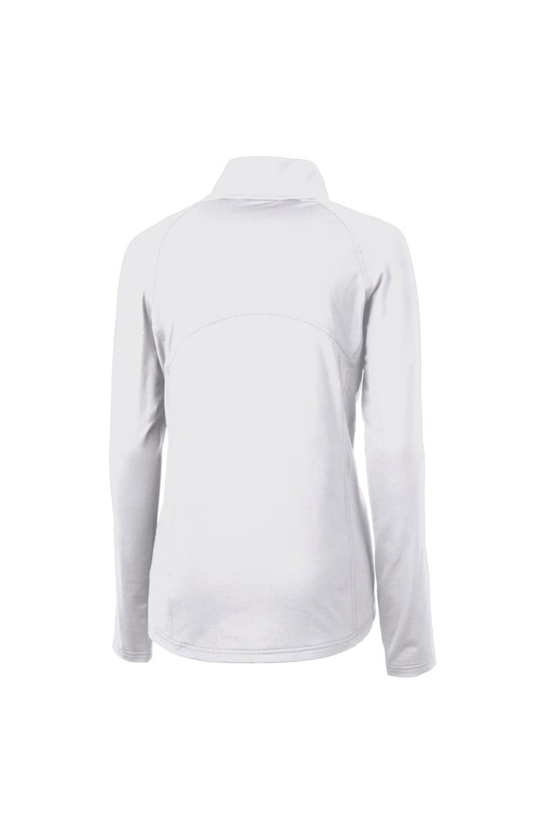 Cutter & Buck Women's Cutter & Buck White Indianapolis Indians Adapt Eco Knit Stretch Recycled Half-Zip Top, Alternate, color, 