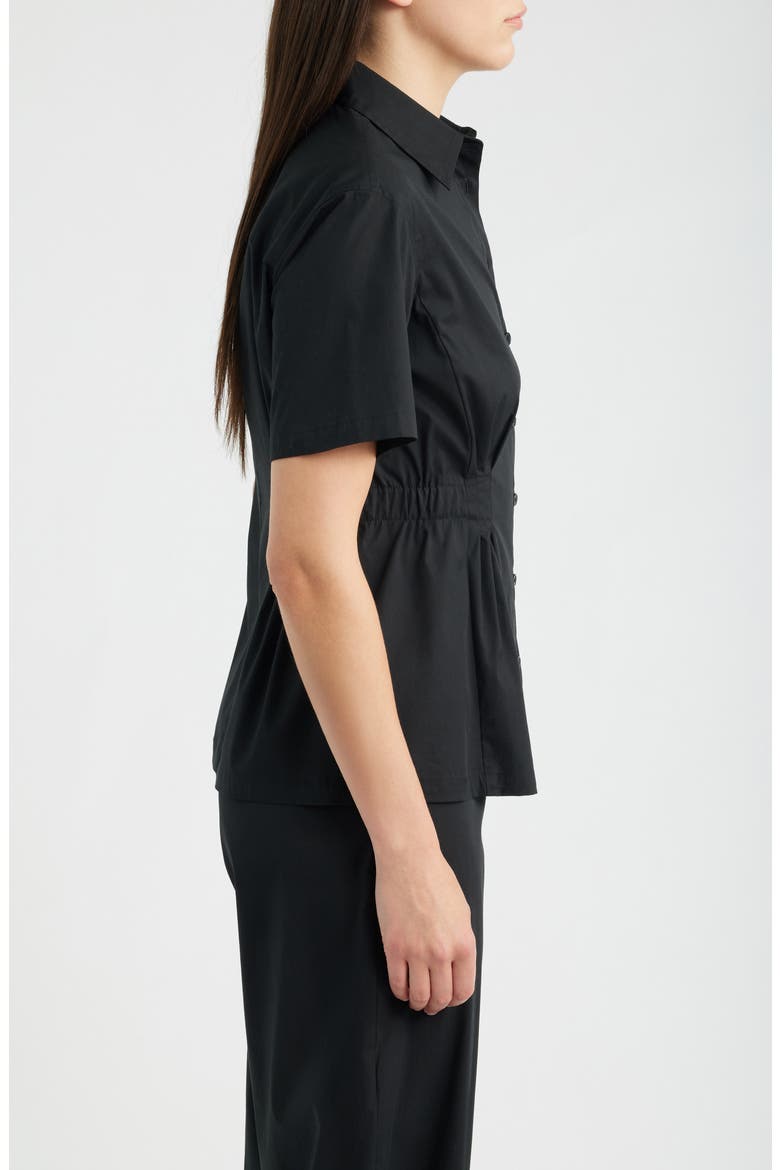 Pleated Waist Shirt, Alternate, color, ANNE BLACK