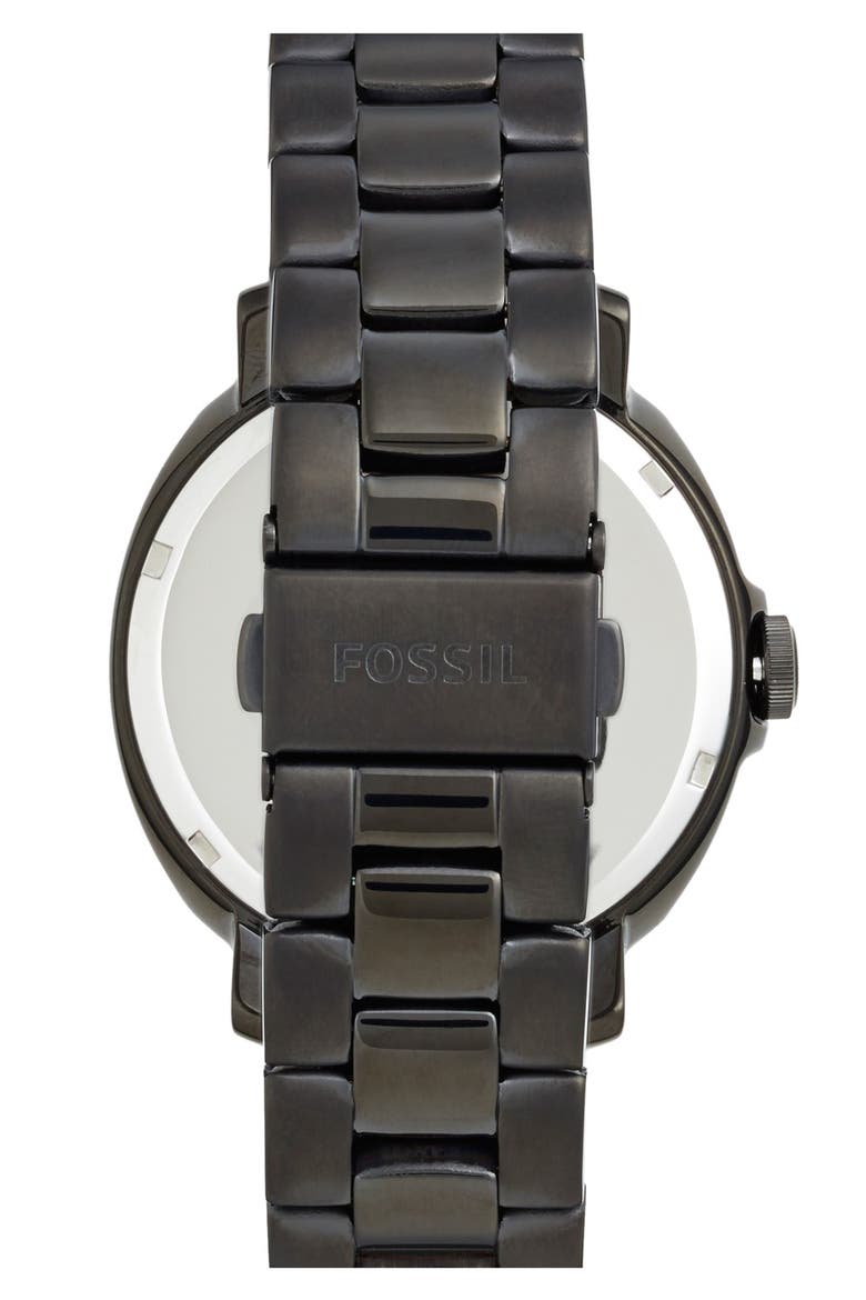 'Chelsey' Crystal Bezel Multifunction Watch, 39mm (Nordstrom Exclusive), Alternate, color, BLACK