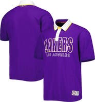 TOMMY JEANS Men's Tommy Jeans Purple Los Angeles Lakers Stanley Pique Polo