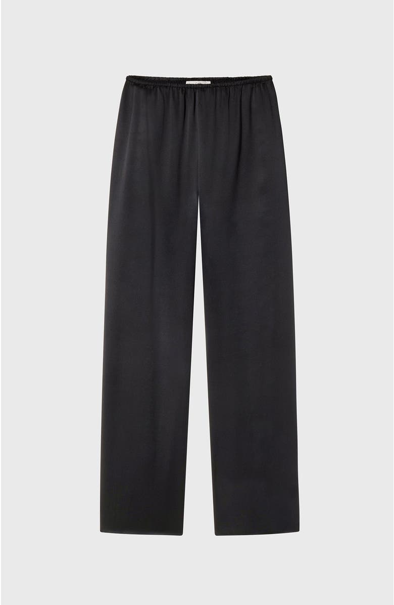 CO Elastic Waist Pant in Silk - Black, Alternate, color, 