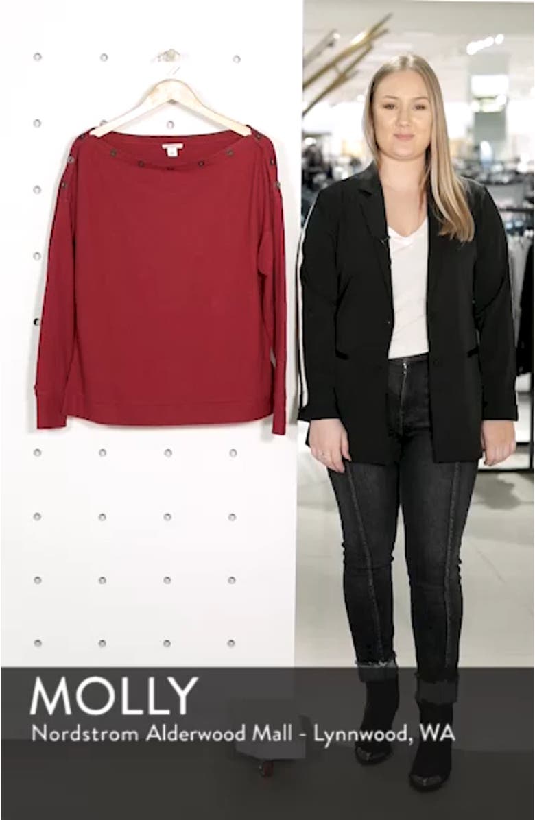 Button Neck Tee, sales video thumbnail