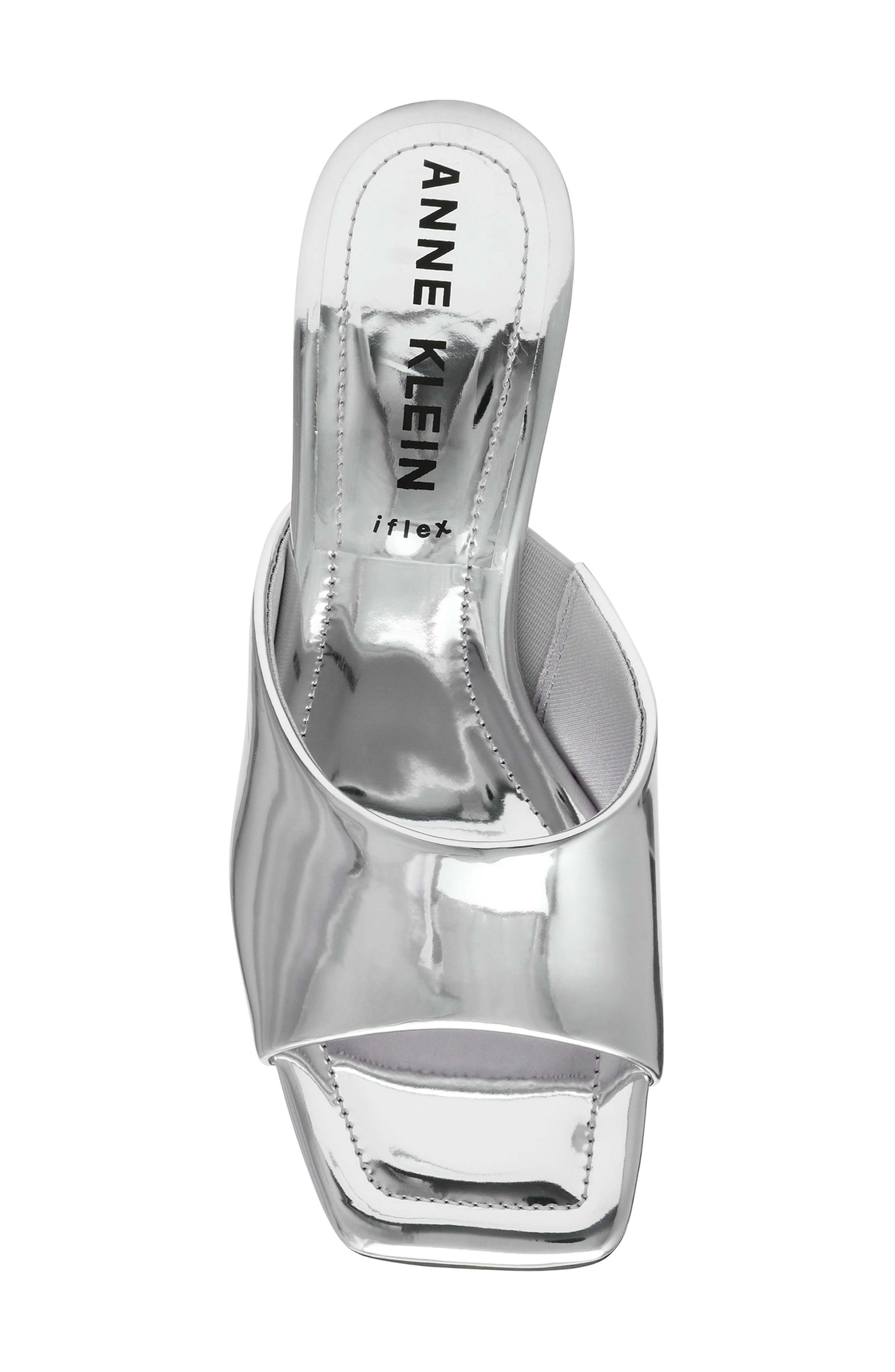 Anne Klein Jerilyn Slide Sandal, Alternate, color, Silver