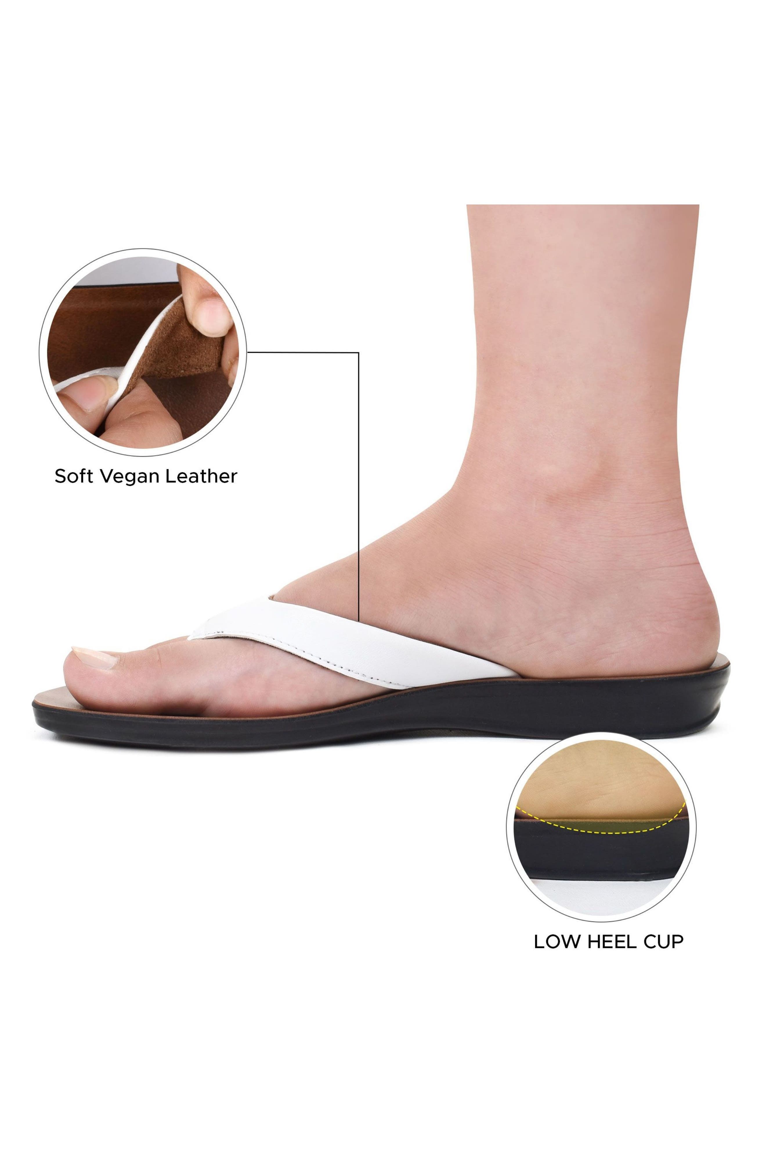 AEROSOFT Capri Comfortable Flip-Flop, Alternate, color, White