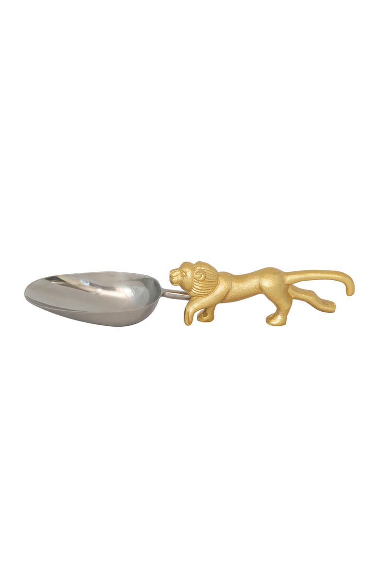 Scoop with Lion Shaped Handle, Alternate, color, Gold