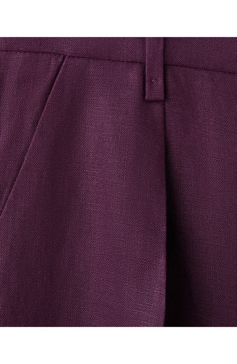 MANGO Linen Bermuda Shorts, Alternate, color, 