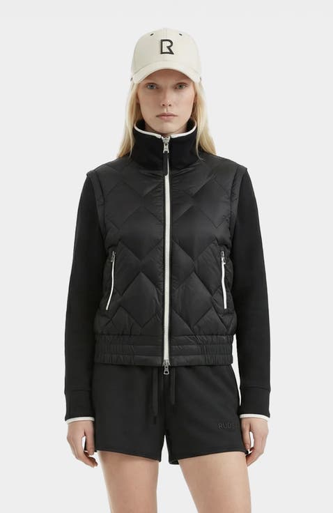 Prisa Quilted Light Down Jacket With Removable Sleeves