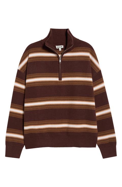 Hudson Quarter Zip Cashmere Sweater