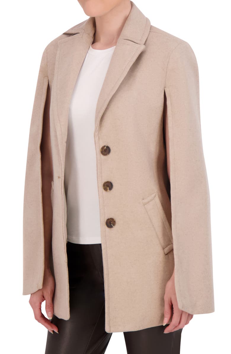 Ookie & Lala Faux Wool Cape Jacket, Alternate, color, Camel