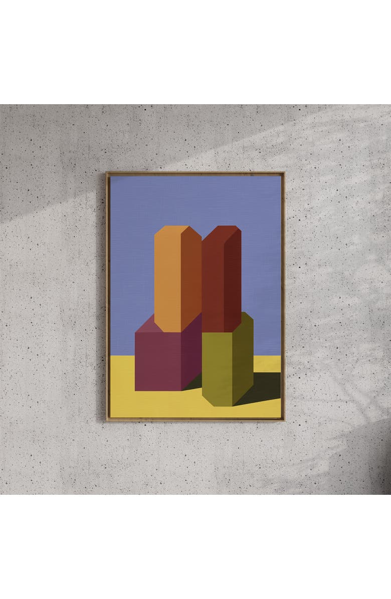 Forma Art Studio Form and Structure No. 09 Geometric Abstract Art Print, Alternate, color, Black Frame - 30X40