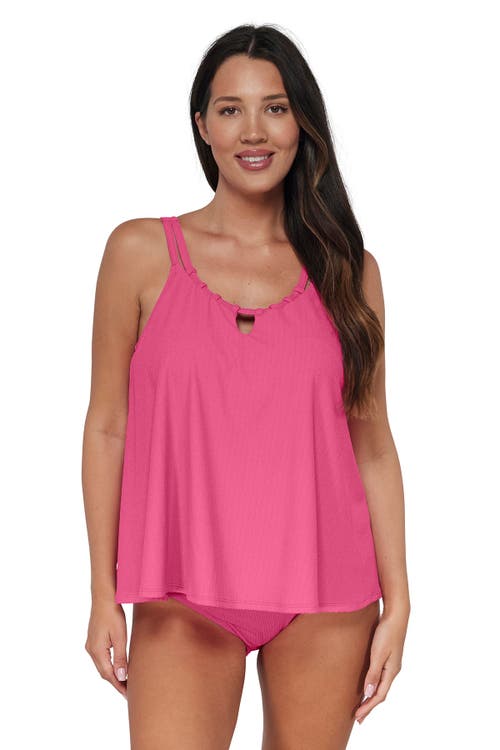 Pacifica By Sunsets Sadie Tankini Swimsuit Top In Dragon Fruit