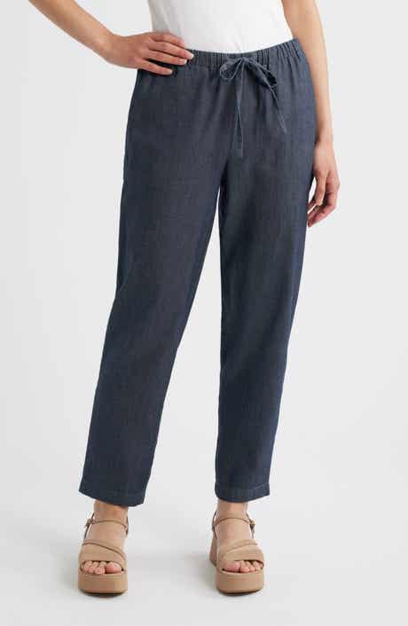 Eileen Fisher Tapered Ankle Drawstring Pants