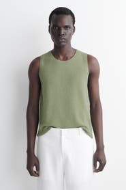 COS Bouclé-knit Tank Top