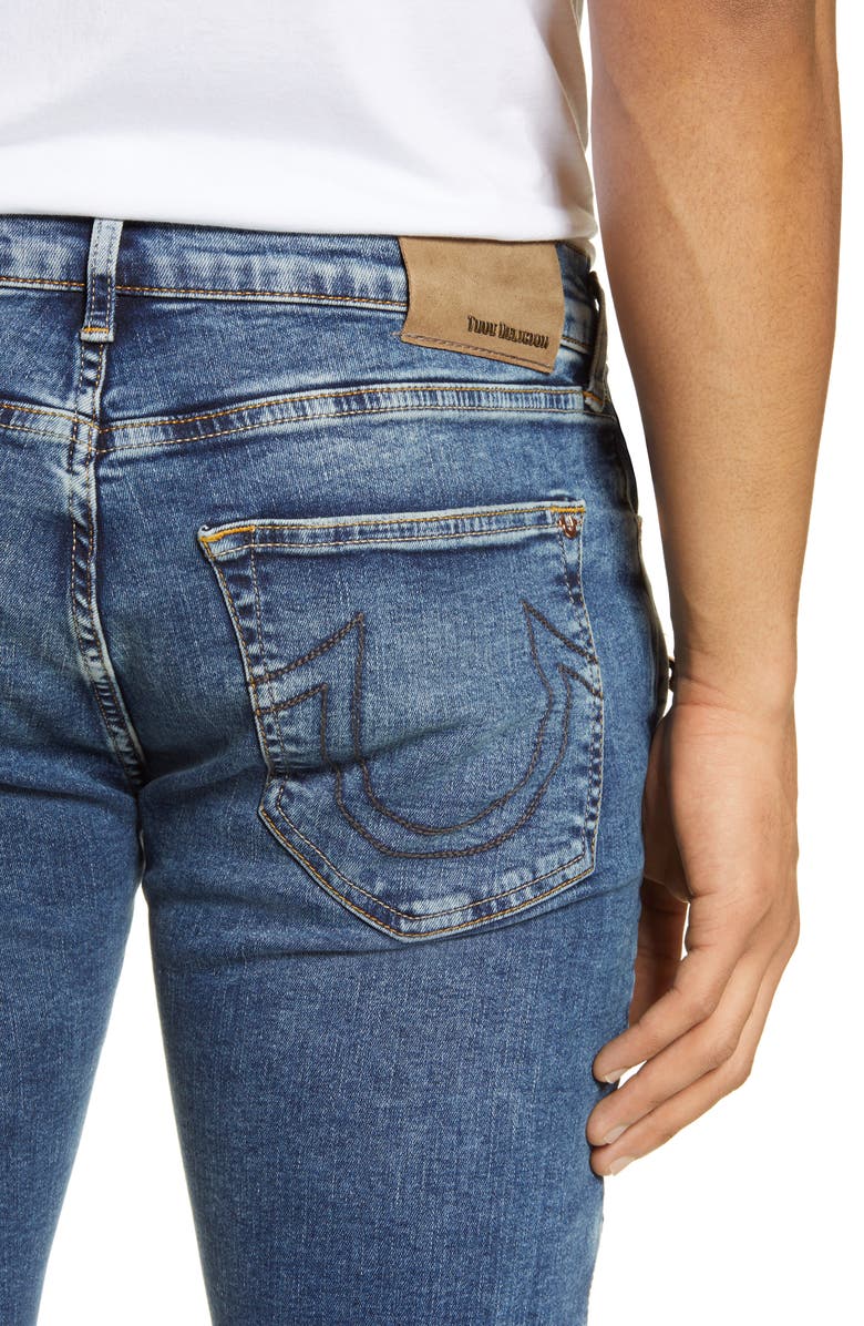 True Religion Brand Jeans Biker Rocco Extra Slim Fit Jeans, Alternate, color, 