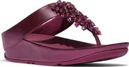 FitFlop Rumba Iridescent Beaded Post Toe Wedge Sandal