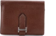 Pre-Owned Hermes Bearn Wallet Tadelakt Compact