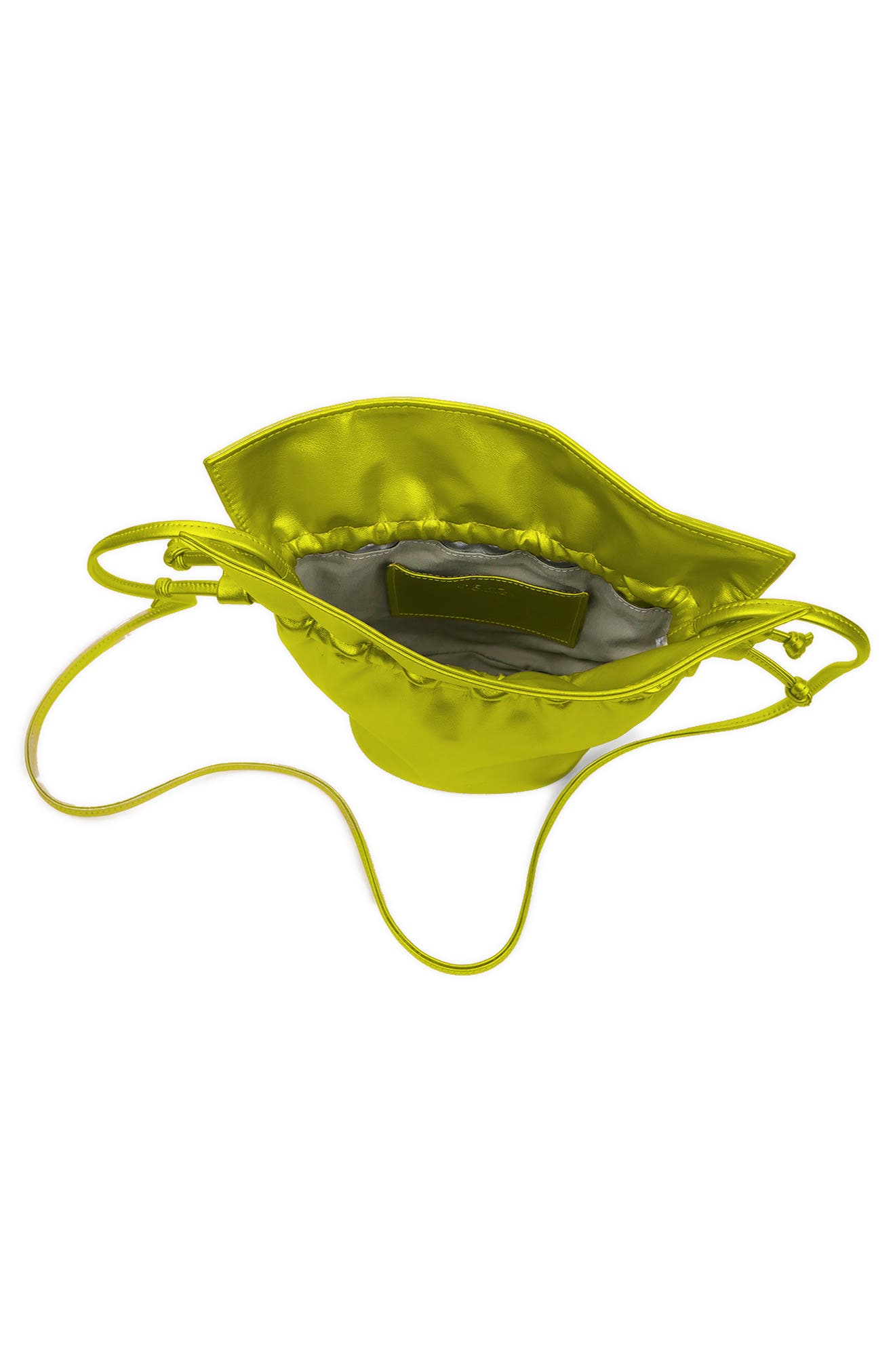 Mela Vegan Leather Bucket Bag, Alternate, color, Zest