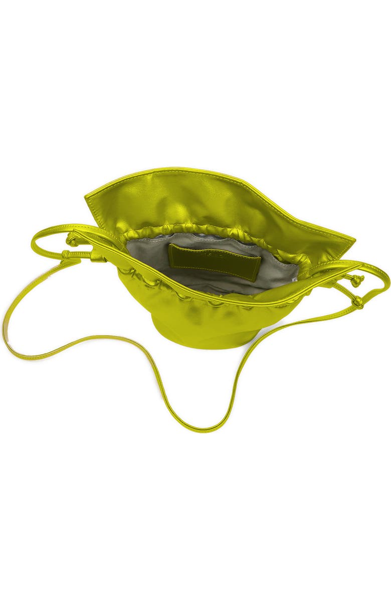 Mela Vegan Leather Bucket Bag, Alternate, color, Zest