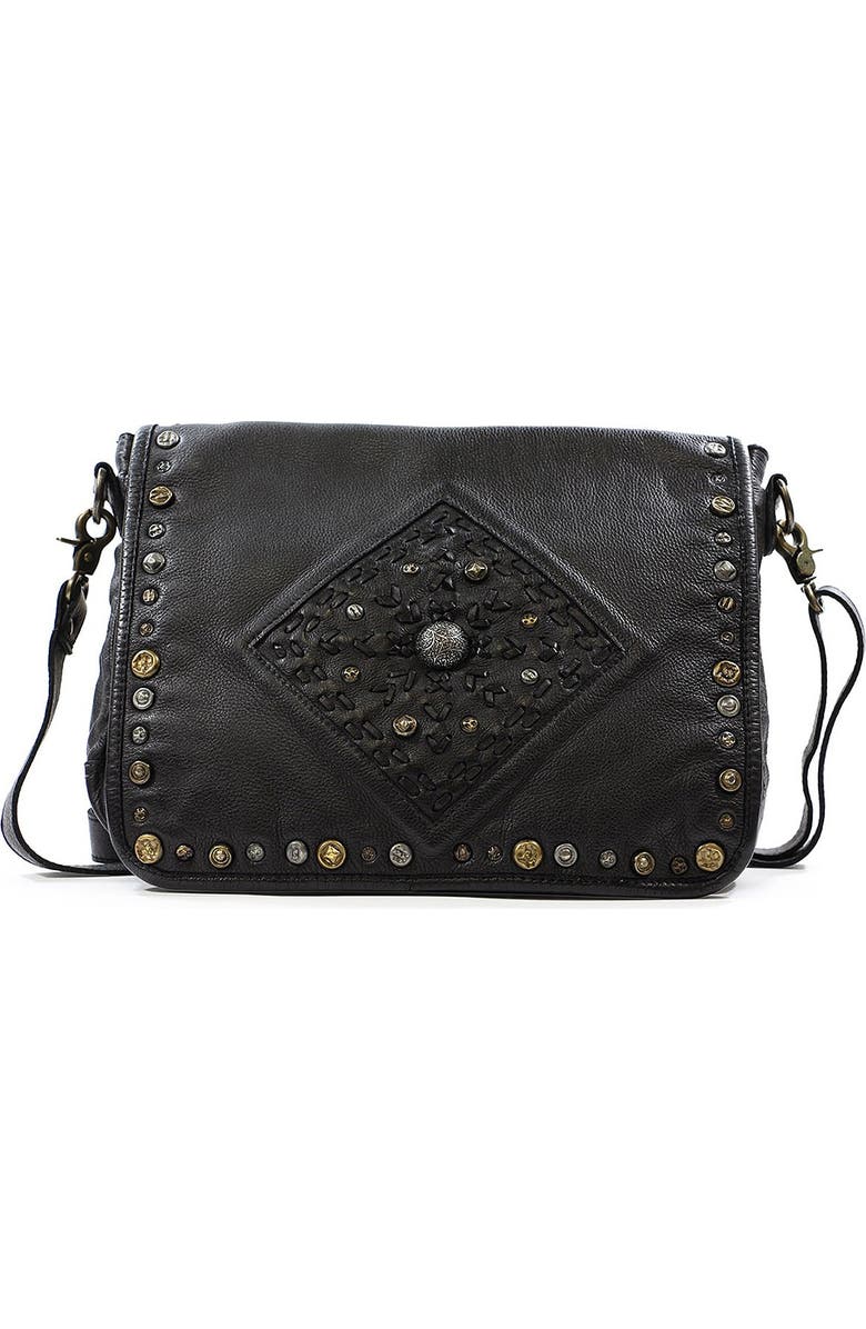 OLD TREND Lone Road Leather Messenger, Main, color,