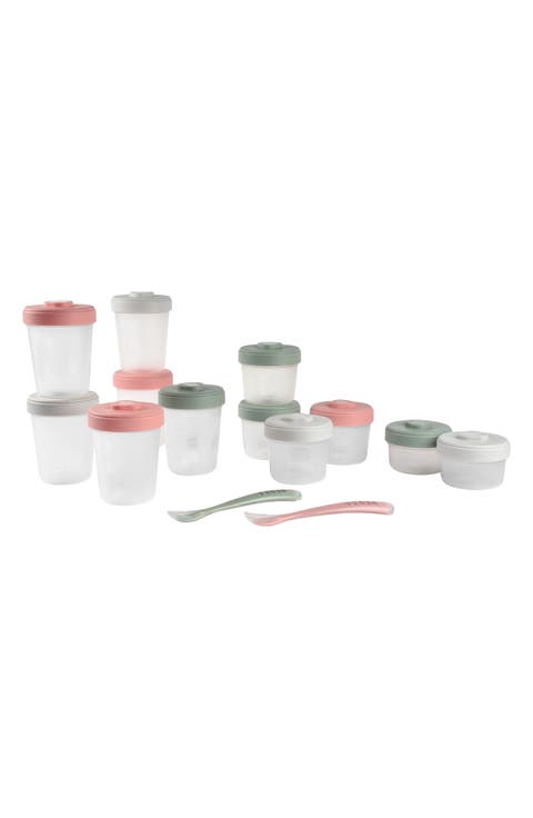 12-Piece Clip Portion Container & Spoon Set