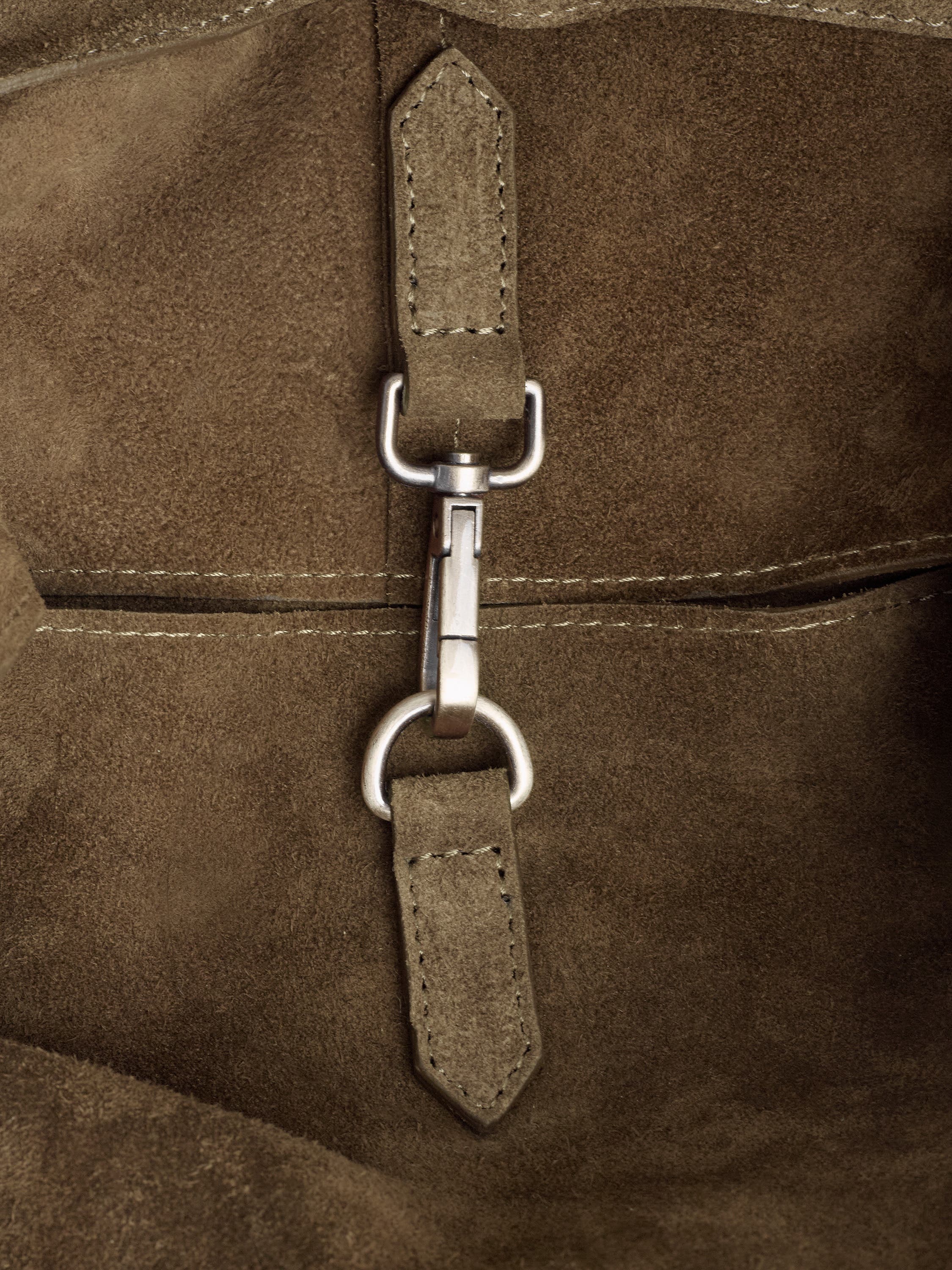Celtic & Co. Suede Slouchy Shoulder Bag, Alternate, color, Khaki