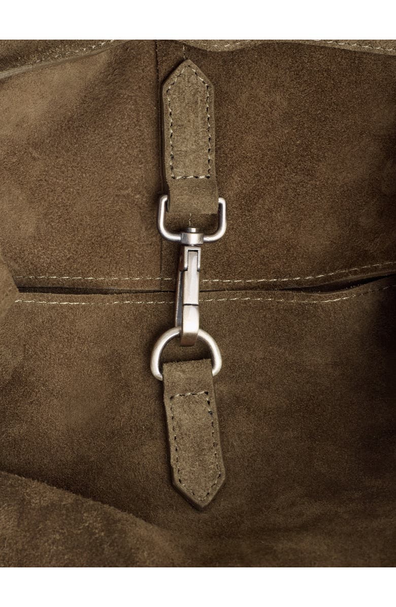 Celtic & Co. Suede Slouchy Shoulder Bag, Alternate, color, Khaki