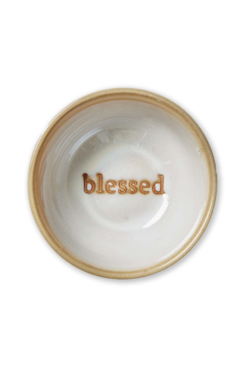 tag Blessed Ring Dish Multicolor Ceramic Decorative Tray, Main, color, Multicolored