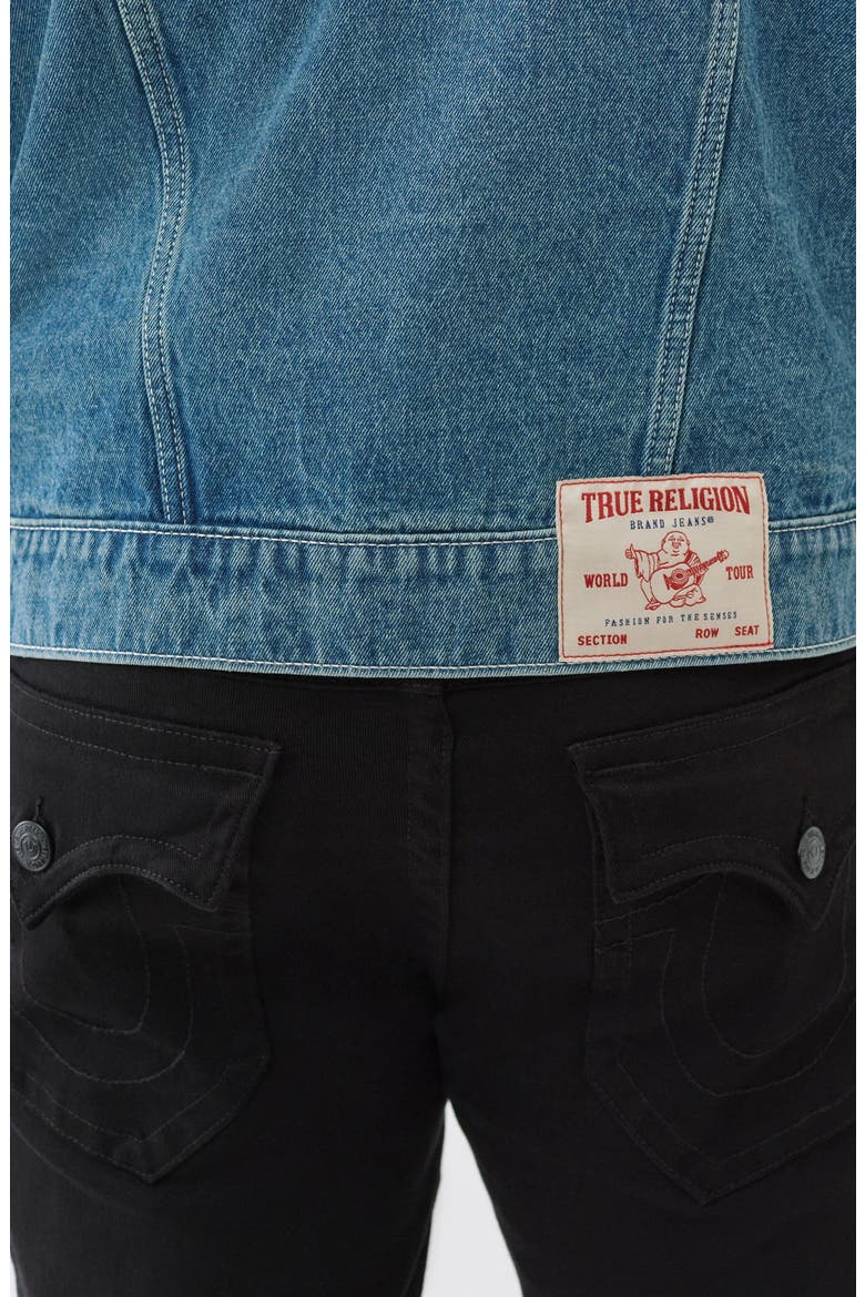 Jessie Patch Denim Jacket, Alternate, color, LIGHT AUTUMN WALK WASH