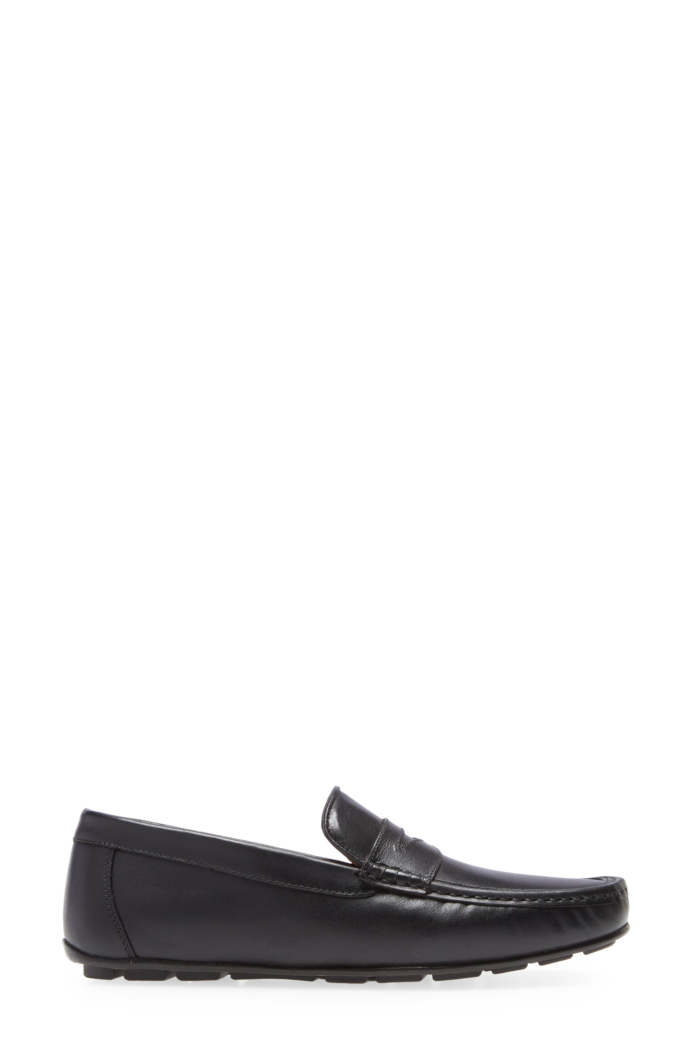 Lawson Driving Penny Loafer, Alternate, color, BLACK