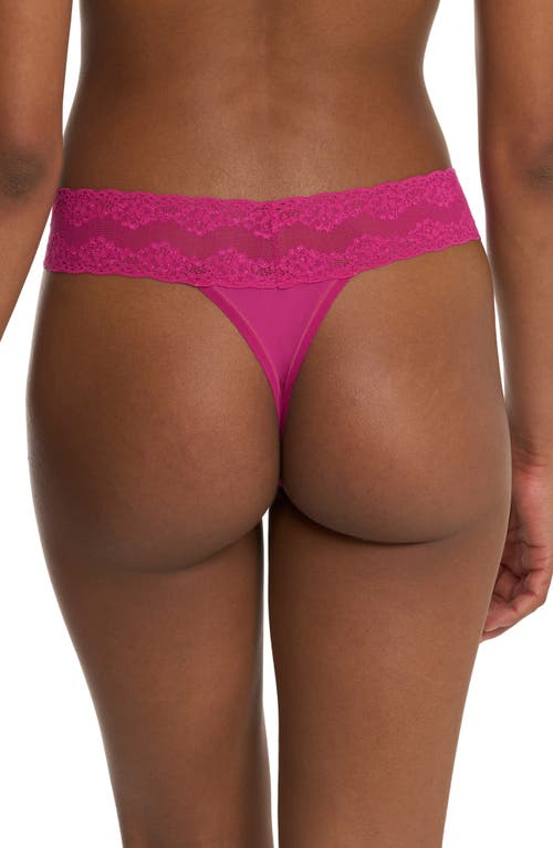 Natori Bliss Perfection One Size Thong In Pink