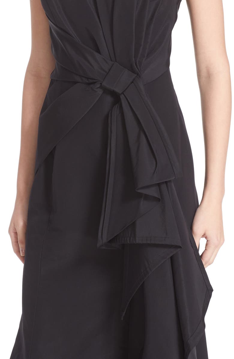 Carolina Herrera Bow Detail Strapless Silk Faille Gown, Alternate, color, 