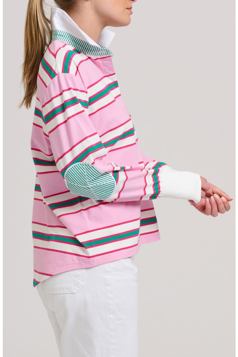Robbie Long Sleeve Rugby Shirt, Alternate, color, PINK MULTI STRIPE
