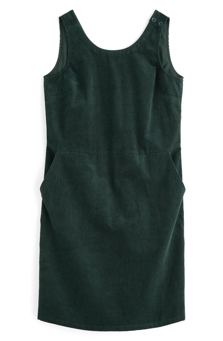 Seasalt Cornwall Salt Weave Corduroy Pinafore Dress, Alternate, color, Coppice