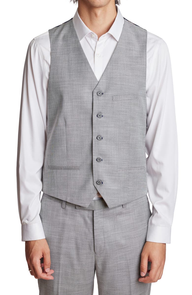 PAISLEY & GRAY Eaton Modern Fit Vest, Main, color, Light Grey Shark