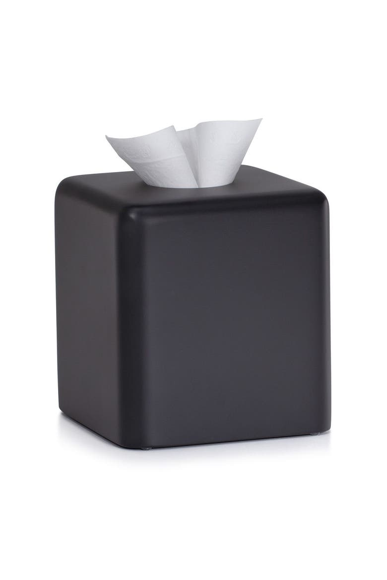 Domus Black Matte Tissue Cover, Main, color, BLACK