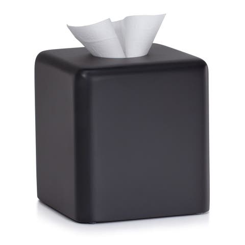 Domus Black Matte Tissue Cover