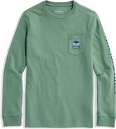 vineyard vines Kids' Pickup Truck Graphic Long Sleeve Pocket T-Shirt