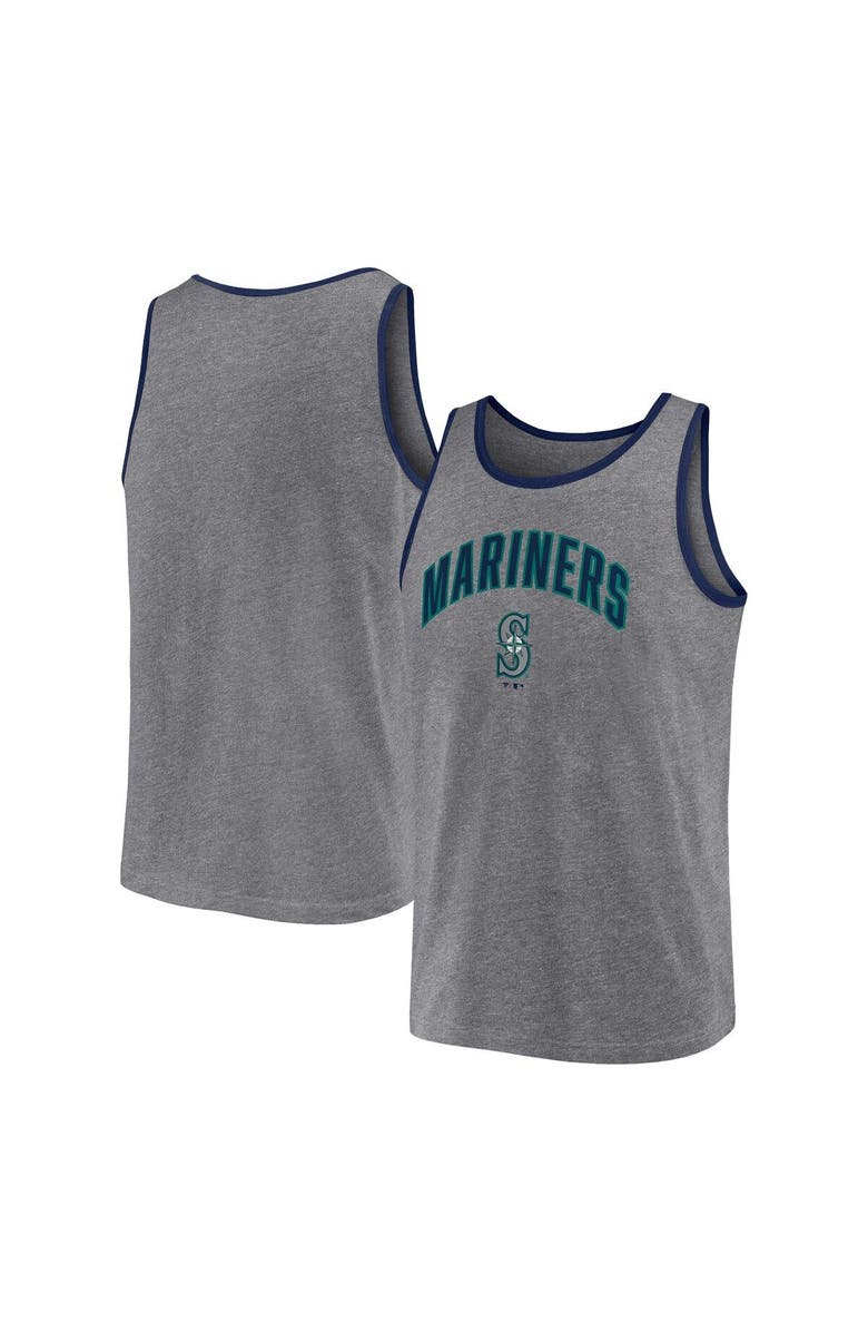 FANATICS Men's Fanatics Branded Heather Gray Seattle Mariners Primary Tank Top, Alternate, color, Heather Gray