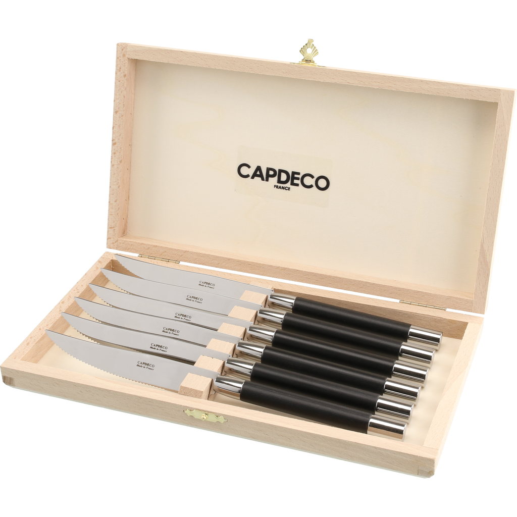 CAPDECO Conty - Box of 6 Steak Knives in Blackwood  product