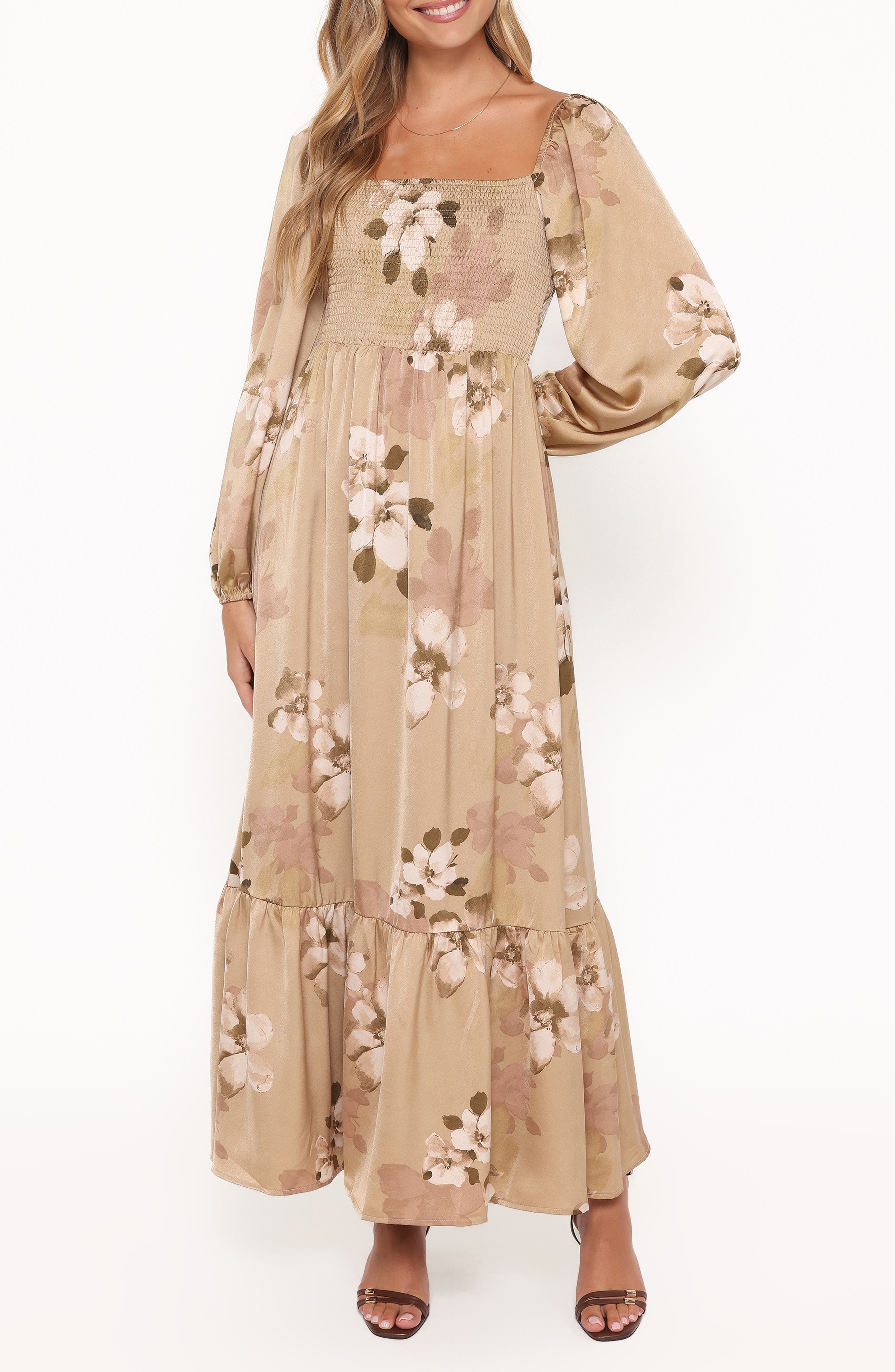 selected BROWN FLORAL