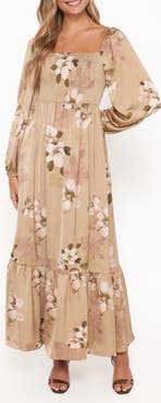 Petal & Pup Kindra Floral Smocked Tiered Maxi Dress