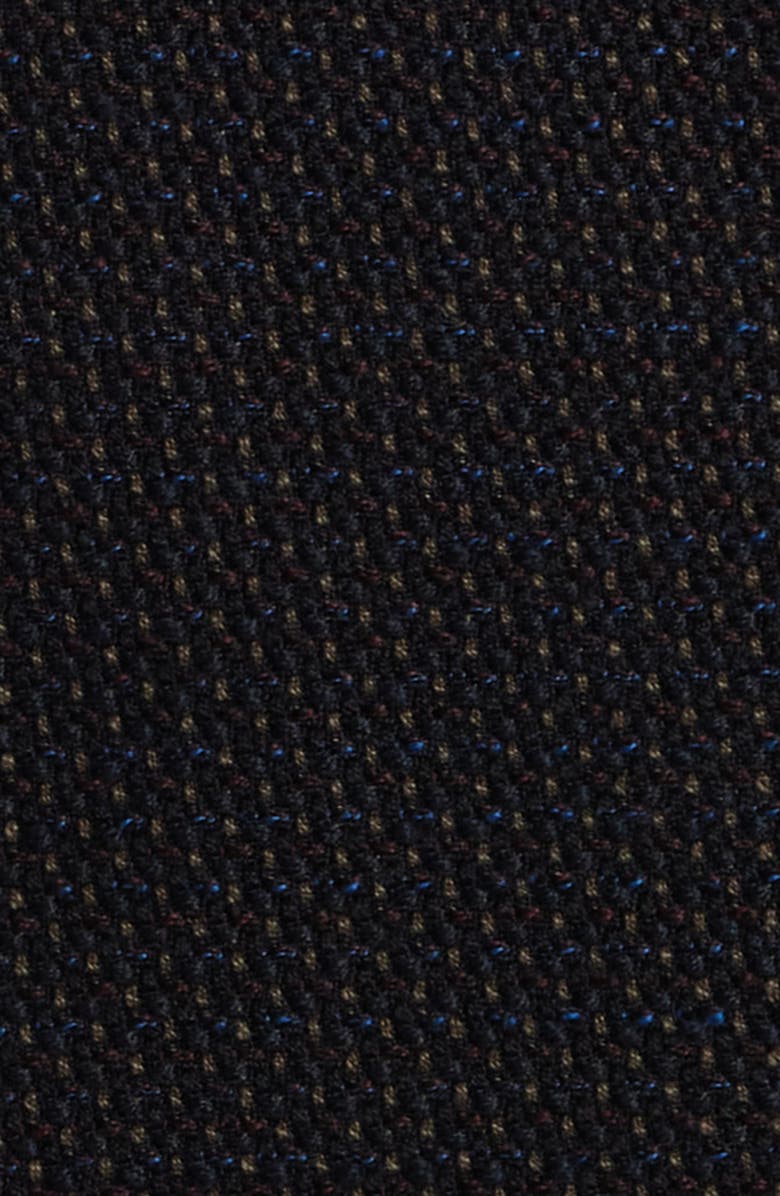 Emporio Armani Brown Textured Stretch Wool Sport Coat, Alternate, color, Black/ Brown