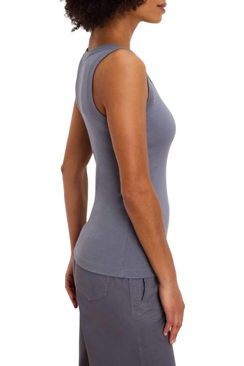 Perfect Knit Rib Scoop Neck Tank, Alternate, color, BLUESTONE