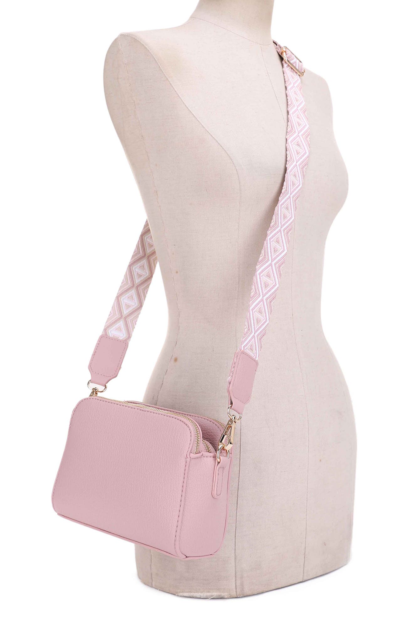 Zahara Crossbody Bag, Alternate, color, MAUVE/TRI