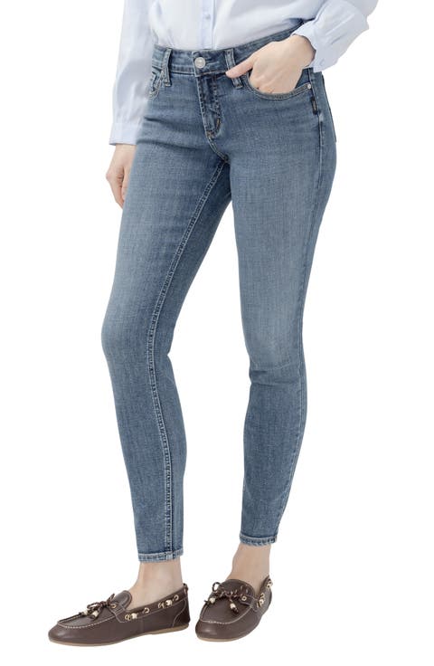 Elyse Curvy Mid Rise Skinny Jeans